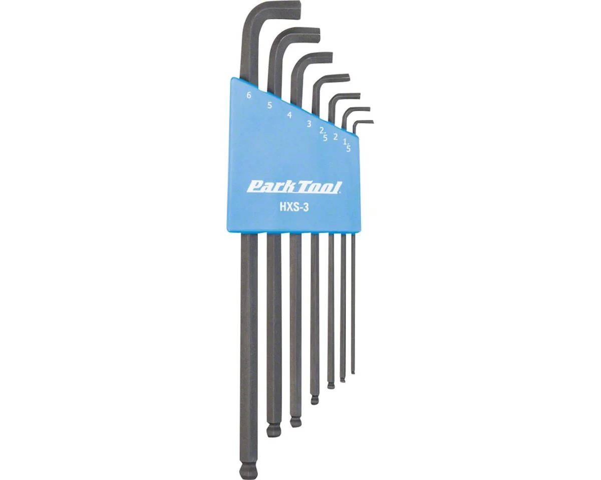 Park Tool HXS-3 Stubby Hex Wrench Set (1.5 - 6mm)